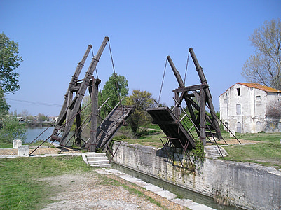 Bridge, Camargue, Arles, överbrygga van gogh, sevärdheter