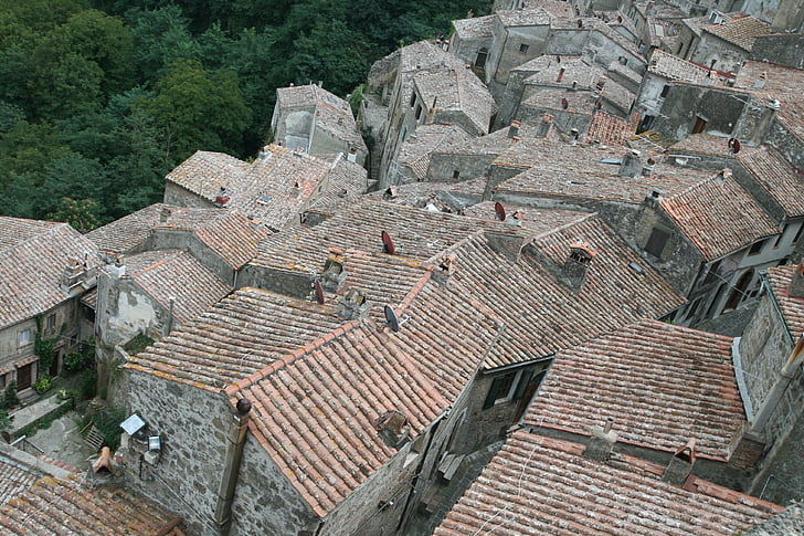 Toskana, Altstadt, Hausdach
