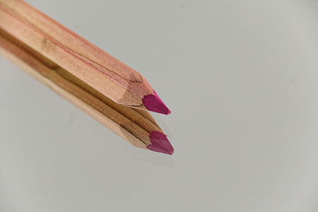 彩色的铅笔, 彩色铅笔, 多彩, 绘制, 指出, 离开, 钢笔