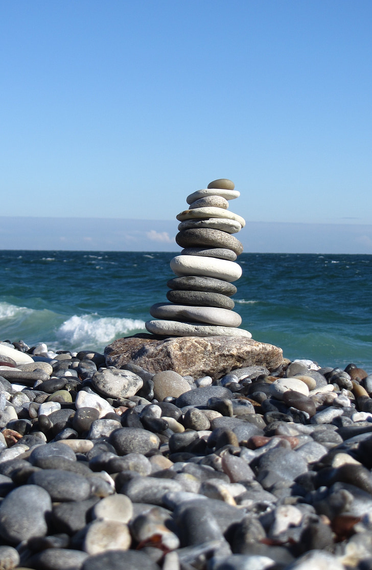 Helgoland, Dune, stranden, resten, balans, Meditation