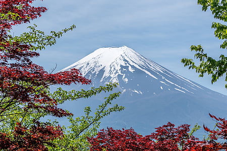 mountain, mount, landscape, japanese, nature, scene, volcano