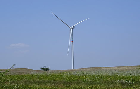 viento, turbina de, energía eólica, generador de, medio ambiente, Bijapur, Karnataka