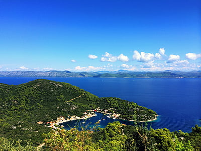 vasaras, jūra, Vidusjūras reģiona, Horvātija, pludmale, Adrijas jūra, Dalmatia
