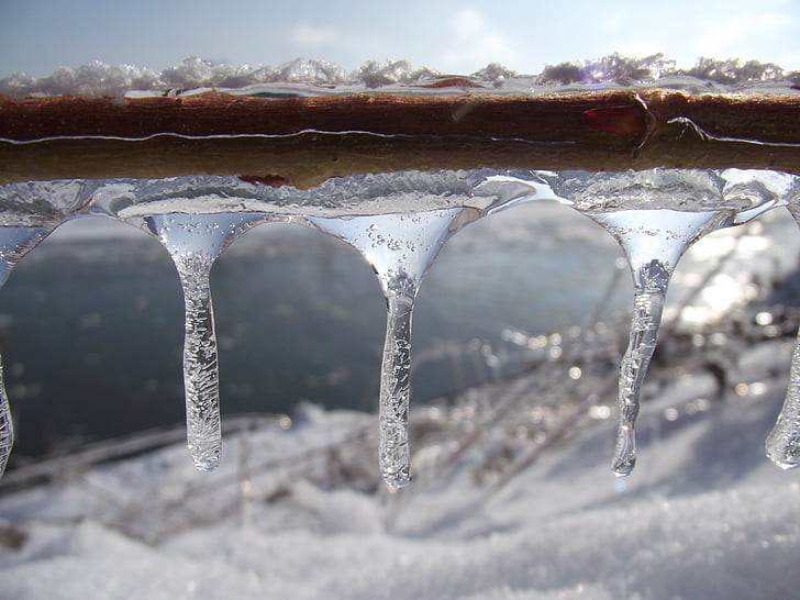 jää, talvel, Makro, Frost, lumi, valge, külm