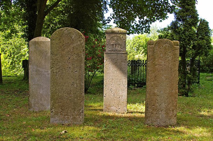 cemitério, pedras graves, antigo cemitério, sepulturas, pedra, em silêncio, descanso