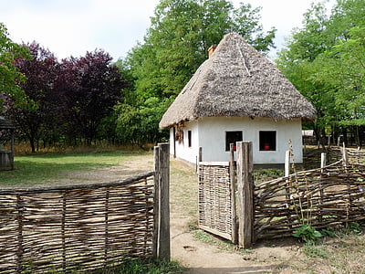 Village, hus, folkemusik arkitekt, Farm
