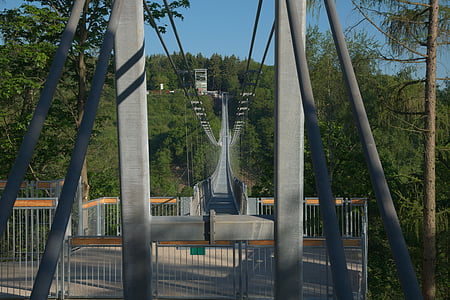 längste Fußgänger-Hängebrücke, rappbodetalsperre, Weltrekord