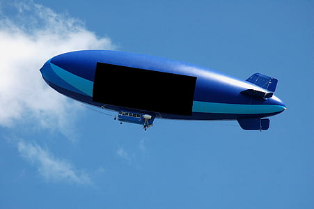малък наблюдателен дирижабъл, въздушен кораб, балон, текст пространство, реклама, Рекламирайте, Транспорт