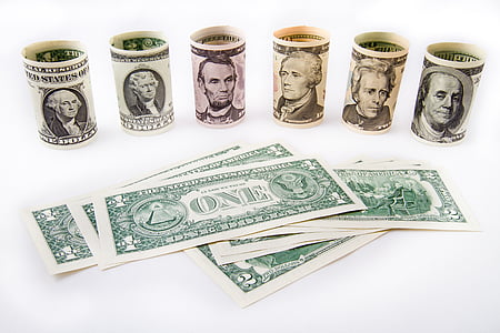 doleris, pinigų, Grynieji pinigai, valiuta, finansų, banko, finansų