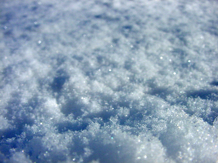 snow, cold, snowflakes, frost, winter, krupnyj plan, texture