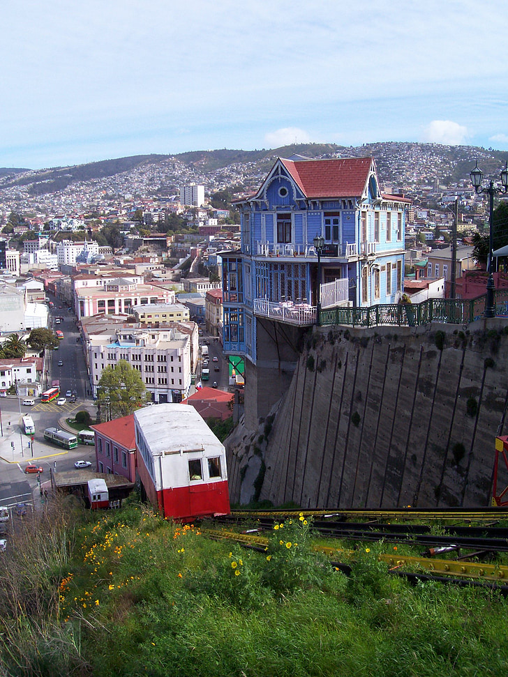 Kolejka linowa, Valparaiso, Chile