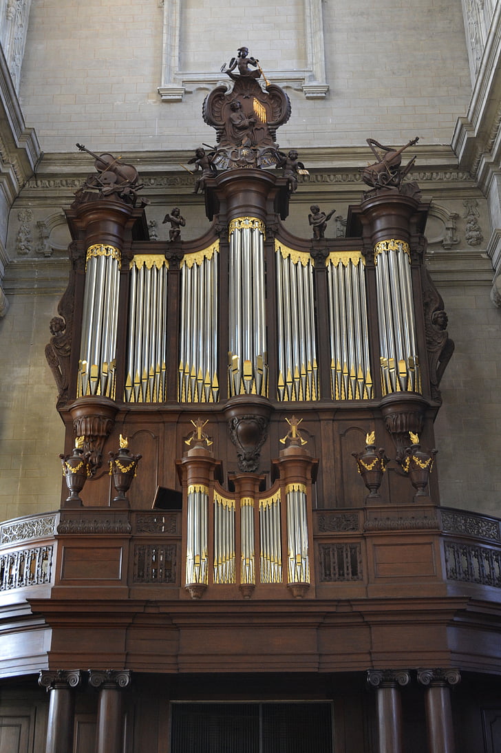 organ, musical instrument, church, abbey of grimbergen