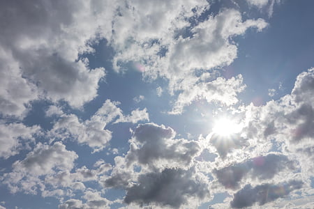 felhők, Sky, felhőképződés, kék, felhők, természet, világos
