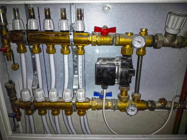 divider, separator, heating, floor heating, valve, hot, water