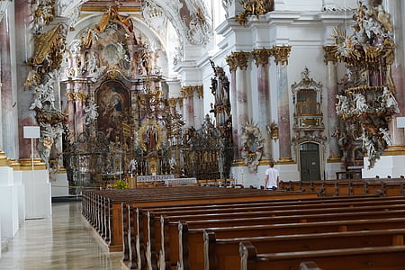 Iglesia, Zwiefalten, barroca, fe, Dios, Münster, Alemania
