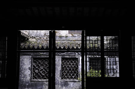 wuzhen, du lịch, phố cổ, cửa sổ, kiến trúc, cũ