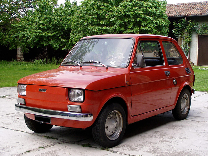 Fiat 126, auto, kaupunkiin autolla, moottoriajoneuvojen, Fiat, ajoneuvon, auton