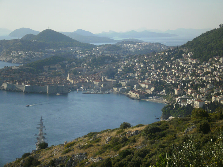 Dubrovnik, Horvátország, építészet, Skyline, város, utca-és városrészlet, épület