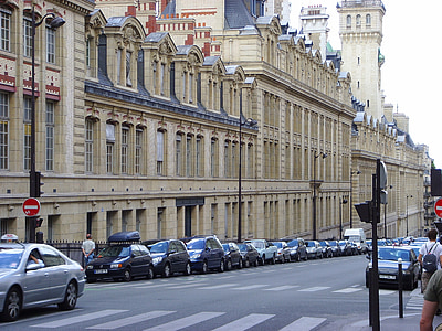 Universidad de la Sorbona, París, arquitectura, edificio, calle, histórico, Escuela