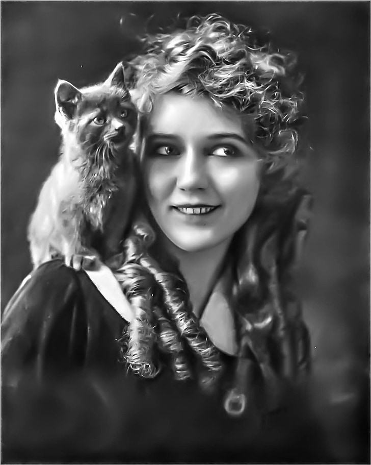 Mary pickford - feminino, retrato, cinema mudo, atriz de Hollywood
