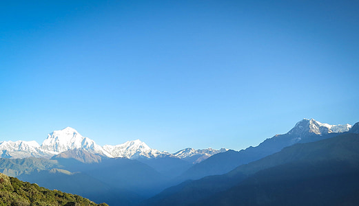 annapurna mountain range, nepal, mountains, peaks, valleys, hills, snow