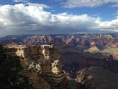 nuvens, montanha, paisagem, modo de exibição, natureza, scenics, Parque Nacional Grand canyon