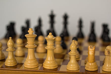Schach, Krieg, Herausforderung, Taktik, Angriff, zu bekämpfen
