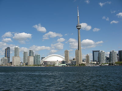 Toronto, Canadá, arquitetura, atração, Torre CN, locais de interesse, Marco