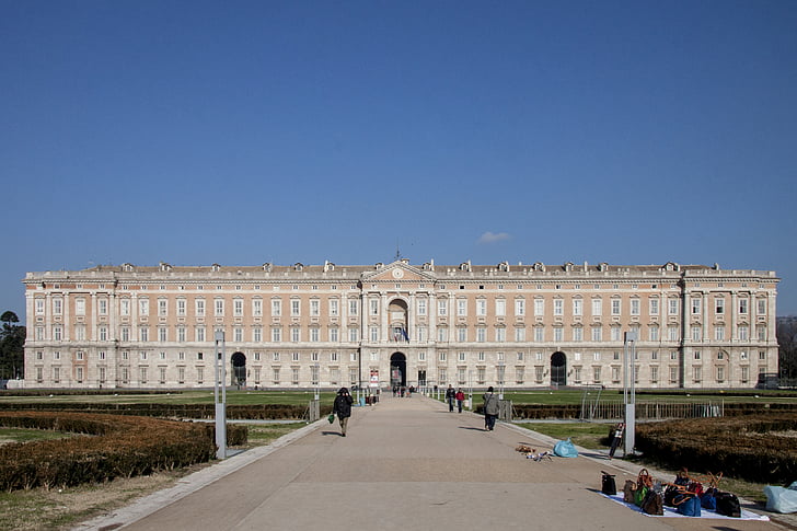 Caserta, Palace, Vanvitellis akvædukt, Italien, arkitektur, Royal, Europa