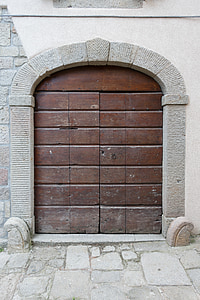 vrata, vnos, lesa, hiša vhod, vhodna vrata, vhodni obseg, vrata