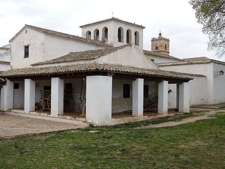 Spania, Castilla, La mancha, eiendom, gården, bygge, landbruk