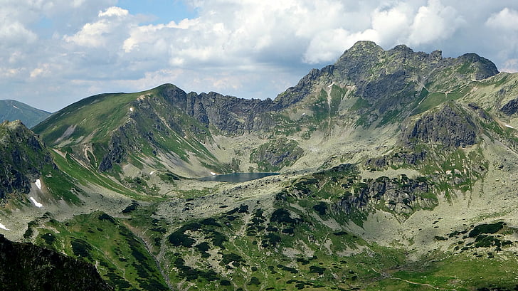 Tatry, vuoret, Tatran, maisema, Valley viisi altaiden, Matkailu, Luonto