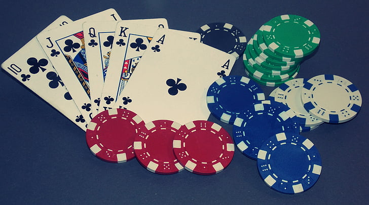 Poker, Royal flush, kortspill, vinne, gambling, pokerspill, Casino