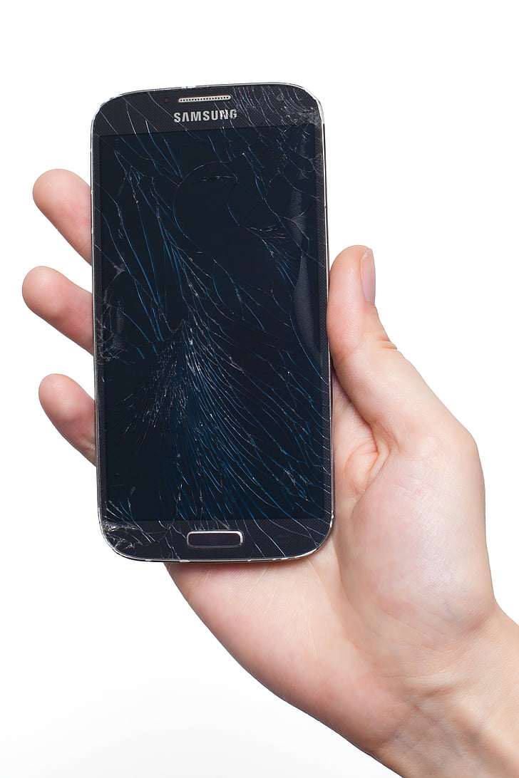 galàxia de Samsung, telèfon mòbil, smartphone, exhibició, pantalla, danys, telèfon
