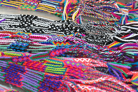 手带, 编织, 手动, 多色, 颜色, 模式, 背景