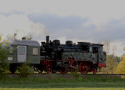 Blackjack, Trem, locomotiva, estrada de ferro, El loco, velho, locomotiva a vapor