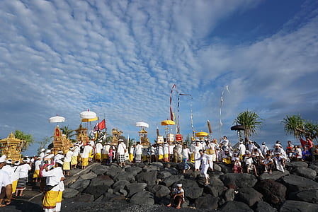 tradicinis, kultūra, Bali, paplūdimys, šventykla, religija, Azija