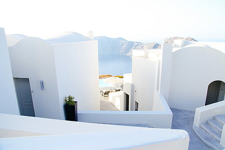 Hellas, arkitektur, hjem, gresk, reise, turisme, Middelhavet