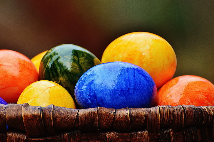 Wielkanoc, pisanki, kolorowe, Wesołych Świąt, jajko, kolorowe, Kolor