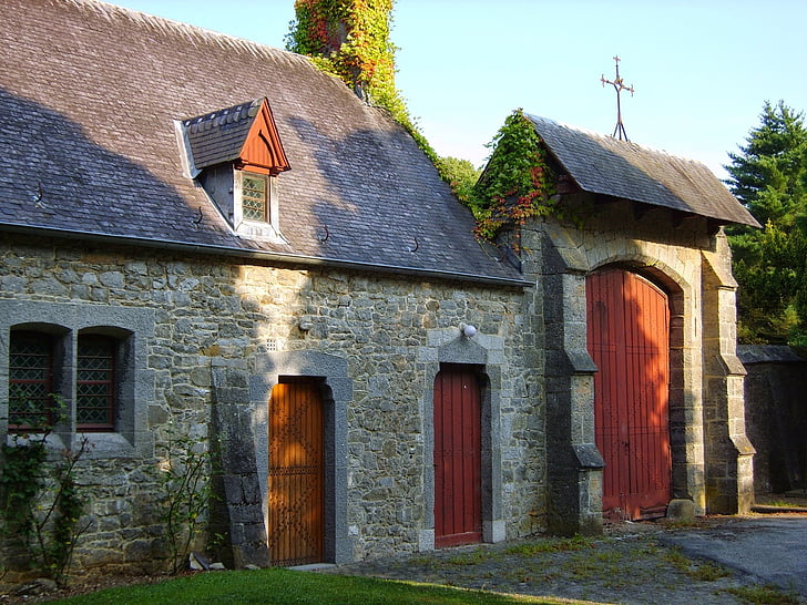 Casa, Ardennes, vecchio, Annevoie, Cottage, architettura, storia