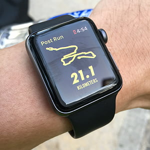 watch, running, half-marathon, half marathon, run, map, display