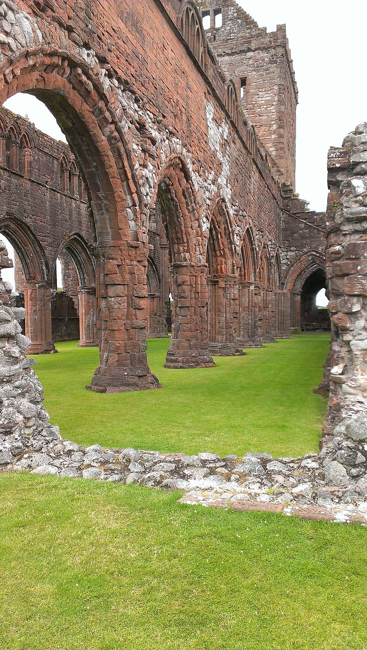 ruin, kirkens ruiner, gotisk, bygning, kirke, historiske, Skotland