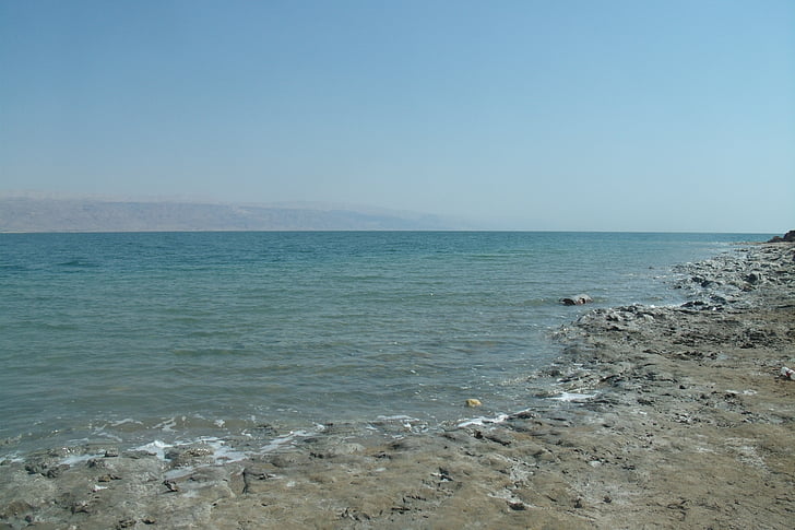Νεκρά θάλασσα, Ισραήλ, Αγιοι Τόποι, ακτογραμμή, φύση