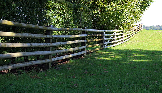 wood fence, demarcation, wood, fence, plot, border, limit
