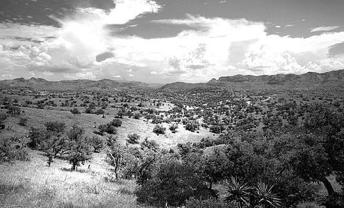 black-and-white, hill, landscape, mountain, nature, outdoors, scenic