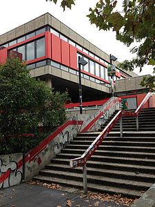 Universidad, Colonia, mensa, escaleras
