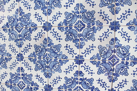 tile, azulejos, blue