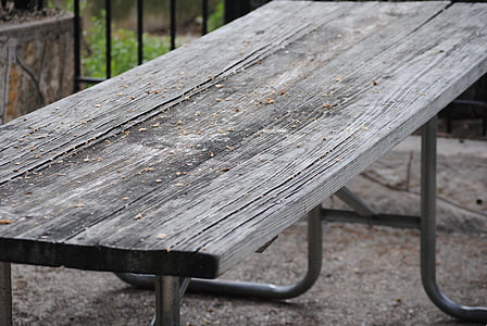 picnic, table, bench, nature, green, outdoor, park