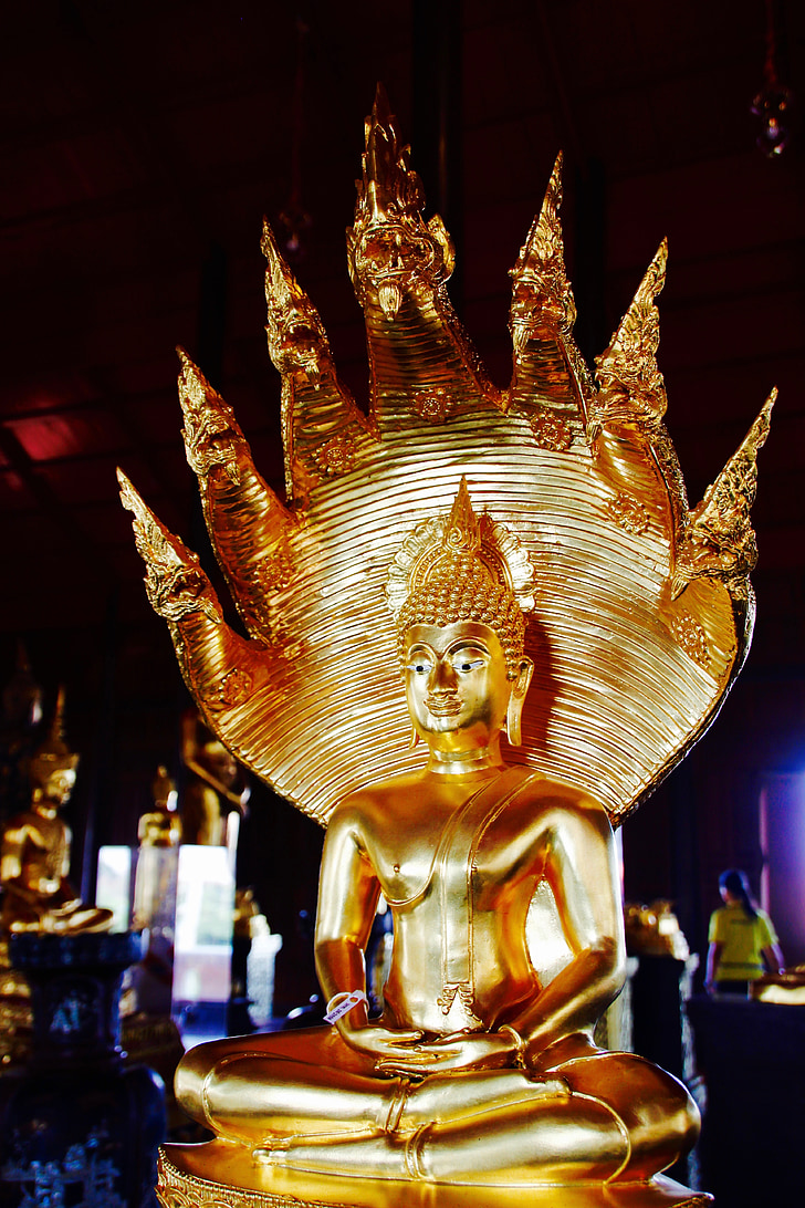 Bangkok, Buddha, emas, meditasi, Buddhisme, Thailand, Asia