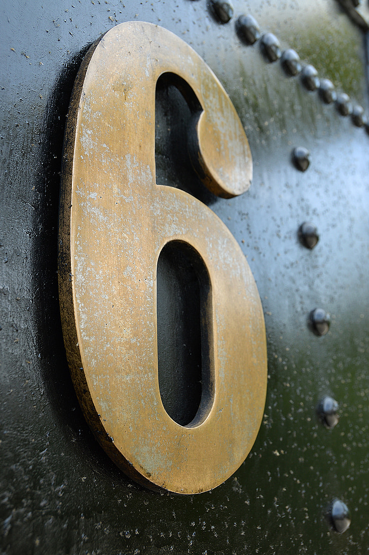 number, old, metal, weathered, surface, texture, rust